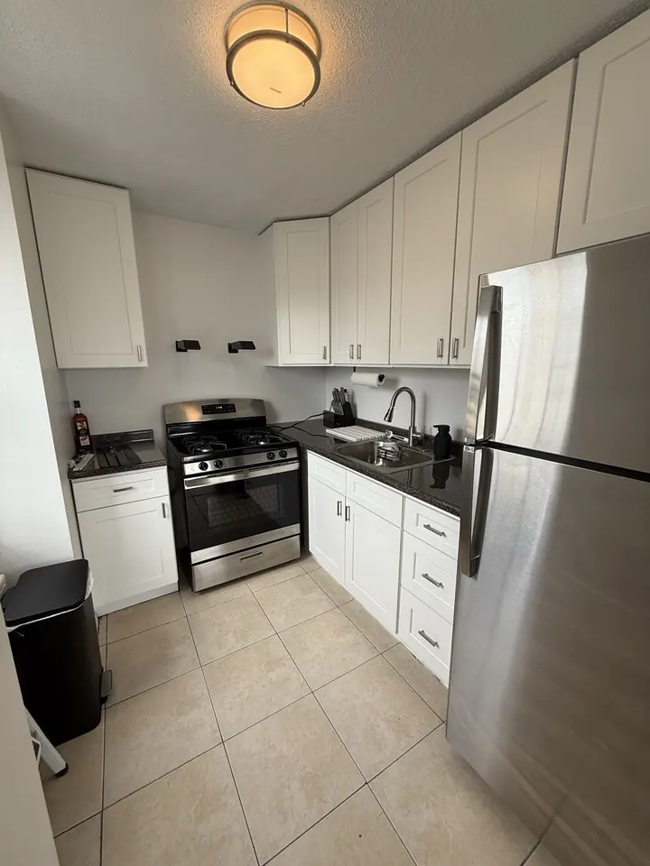 Clean kitchen after a move-in cleaning in Astoria, Queens